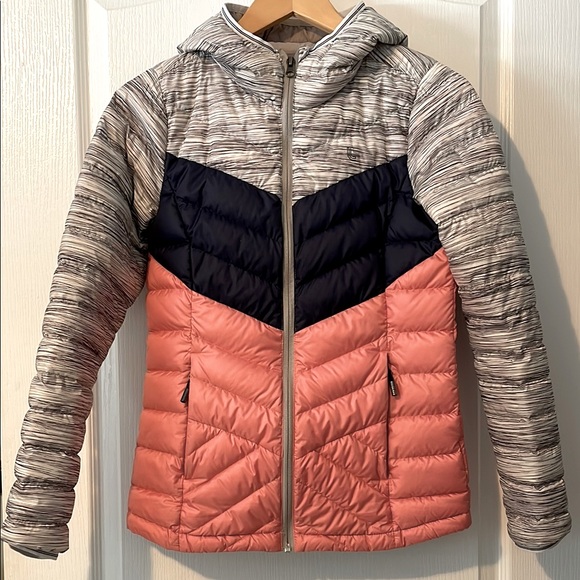 Ladies Colour block Lole Puffer Jacket - Picture 4 of 11